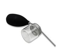 OATIPHO Applicateur Pulvérisateur Caoutchouc pour Fibres Capillaires Outil Professionnel Verre et Acier Inoxydable Spray Statique pour Remplissage de Ligne de Cheveux