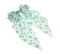 OATIPHO arc en épingle à cheveux pinces à cheveux avec nœud Clip français clips français pour les cheveux pinces à cheveux filles barrettes en métal Clip de cheveux Shamrock en tissu Vert