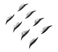 OATIPHO Autocollants Eyeliner Paillettes Pour Cils 4 Paires Noir Auto-adhésif Maquillage Yeux Usage Quotidien