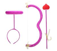 OATIPHO Bandeau Angel Halo pour Costume Cupidon, Accessoire Cosplay Flèche et Arc de Cupidon Violet, Kit Déguisement pour Soirée, Léger et Portable, Fête et Carnaval