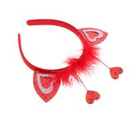 OATIPHO Bandeau De Tête Forme De Cœur Rouge Pour Femmes Et Garçon Fille Accessoire De Fête Pour Saint-valentin Mariages Pour Célébrations Romantiques Souvenirs Inoubliables