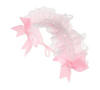 OATIPHO Bandeau Dentelle Style Rétro Coiffe de Soubrette avec Nœud pour Robe Kawaii Fête Cosplay et Décoration
