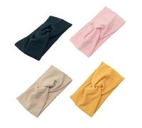 OATIPHO Bandeaux En Coton Pour Cheveux De Yoga 4 Pièces Taille Unique Bandeau Noué Pour Femmes Ensemble Coloré Vert Noirâtre Gingembre Beige Rose Accessoires Cheveux Pour Sport Et Détente