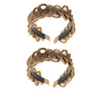 OATIPHO Bandeaux Tressés pour Perruques Femme 2Pcs Accessoires Cheveux Élastiques Antidérapants pour Élégantes pour Cheveux Bouclés et Raides