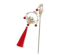 OATIPHO Barrette Longue pour Cheveux avec Pendentif Lotus Lumineux Accessoire de Coiffure Chinois Vintage pour Cheveux Longs Épingle à à