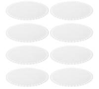 OATIPHO Base acrylique transparente pour bricolage 2 mm 18 cm ronde 8 pièces moule pour base de panier en crochet et tableau artisanal pour projets de tricot et sacs