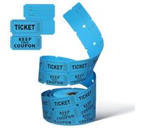 OATIPHO Billets de Tombola Doubles 500 Pièces pour Festivals et Jours Fériés Rouleau Bleu Lac 8,5 CM Diamètre 5 CM Épaisseur pour Fêtes en Plein Air