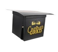 OATIPHO Boîte à Cartes de Graduation avec Couvercle Carton Noir Support de Message pour Fête de Remise de Diplômes Boîte à Souhaits Pratique et Durable pour Conserver Vos Souvenirs