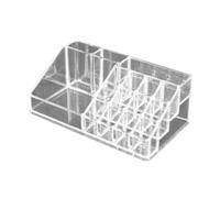 OATIPHO Boîte de Rangement Maquillage Transparente Acrylique Compartiments pour Lèvres Blush Ombres à Paupières Organisateur Cosmétique Pratique et Élégant pour Bureau et Chambre