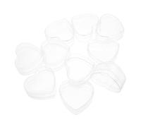 OATIPHO Boîtes à Bonbons de Cœur Lot de 10 Pièces Plastique Pêche 64X54X30Mm pour Organisation Présents Saint-Valentin et Faveurs Mariage