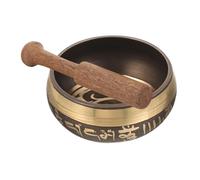 OATIPHO Bol Chantant Tibétain Cuivre Fait Main avec Bâton Bois Bol de Méditation Multifonction pour Yoga et Relaxation Apaisant pour Purification et Sérénité Style Aléatoire