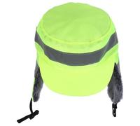 OATIPHO Bonnet D’Hiver Doublé Polaire Unisexe Taille L Couleur Vert Fluorescent avec Éléments Réfléchissants Coupe-Vent et Chaud pour Cyclisme Randonnée et Travail Nocturne
