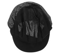 OATIPHO Bonnet de chef réglable respirant en maille pour cuisine, maintien des cheveux, sécurité pour hommes et femmes, équipement de restaurant, Noir , M