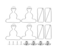 OATIPHO Boucles de Salopette Réglables en Métal 4 Pièces 3,8 CM Ajusteur de Sangle Global Clips de Fixation pour Jeans, Vêtements, Paquet, Accessoires de Couture et Artisanat