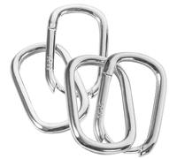 OATIPHO Boucles d'Oreilles Créoles Doubles en Argenté Sterling S925 Finition Plaqué Blanc Forme Carrée et Croix 1 Paire Bijoux pour Femmes Accessoires d'Oreilles Décoratifs au