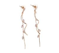 OATIPHO Boucles D'oreilles Formelles Boucles D'oreilles Pendantes Pour Femmes à La Frange Bijoux De Mariage Pour Femmes Pendantes Golden