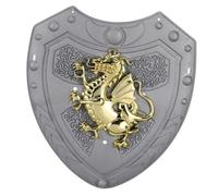 OATIPHO Bouclier de jouet dragon pour cosplay enfant, bouclier d'utilitaire en plastique résistant, accessoire déguisement guerrier pour enfants pour fêtes et jeux, taille unique, argenté