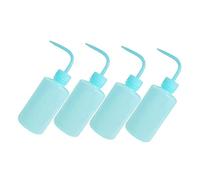 OATIPHO Bouteille de Rinçage pour Extensions de Cils 250Ml Lot de 4 Bouteilles Compressibles en Plastique Buse Incurvée Précise Flexible et Résistante Nettoyage des Cils