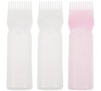 OATIPHO Bouteille De Teinture Pour Cheveux Applicateur De Coloration Capillaire 3 Pièces Surface Lisse Sans Abîmer Salon Maison