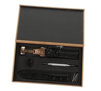 OATIPHO bracelet en cuir bracelet de remplacement bracelets de montre pour hommes groupe regarder des sangles Regardez les sangles pour les hommes Black