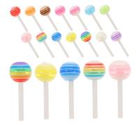 OATIPHO Breloques Pour Ongles 3d Sucette Diy 50 Pièces Mini Colorées Résine Décoration Manucure Créative Femmes Accessoires Nail Art Fête