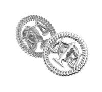 OATIPHO Broche de Revers Balance de Justice en Alliage Argenté, Lot de 2 Pièces, Résistante à L'usure, Design Professionnel Élégant pour Tenue Formelle Bureau