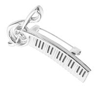OATIPHO Broche Instrument de Musique Élégante Alliage de Zinc Accessoire Petit et Sophistiqué pour Vêtements Cadeau Original pour Pianiste Femme