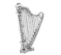 OATIPHO Broche Instrument Musical Cristal Et Strass Épingle Unisexe Pour Vêtements Accessoire Élégant Pour Soirées Et Festivals