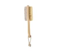 OATIPHO Brosse à Poils Naturels et Pierre Outil Exfoliant pour Pédicure Éliminateur de Callosités pour Accessoire de Beauté Spa pour Doux