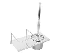 OATIPHO Brosse de salle de bain murale en acier inoxydable avec support et étagère organisateur brosse pour toilettes suspendue à séchage rapide Kit compact pour nettoyage et rangement de salle de