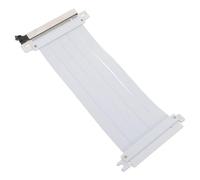 OATIPHO Câble Riser Pcie 40 16X 20 CM Blanc Coudé 180° Haute Vitesse Rallonge Pci-E Flexible Blindée Compatible GPU pour Montage Vertical PC Gaming et Stations de Travail