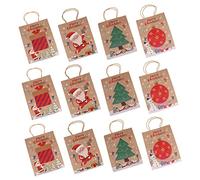 OATIPHO Cadeau De Noël Imprimé Emballage Portable Papier Pour Fêtes De Fin Année Set Moyenne Quatre Modèles