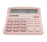 OATIPHO Calculatrice solaire à double alimentation 12 chiffres rose Calculatrice portable pour bureau et étudiants Matériau ABS résistant adapté aux calculs mathématiques de base