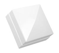 OATIPHO Capuchons de Poteaux de Clôture en ABS Blanc Lot de 2 5 Pouces Protection Solide pour Poteaux de Terrasse Pieux de Quai et Rambardes Extérieures Accessoires Résistants et