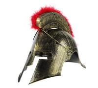OATIPHO Casque de Soldat Romain Cosplay pour Adultes Casque Médiéval Corinthien avec Plume Accessoire Costume Fête et Carnaval