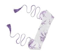 OATIPHO Ceinture Japonaise Large à Nouer en Tissu Broderie de Fleur Ceinture de Kimono Vintage Violette Accessoire Ajustable pour Tenue Traditionnelle et Mode Contemporaine