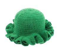 OATIPHO Chapeau Bob en Crochet pour Femme Fait Main Chaud Au Crochet Casquette Tricotée pour Femme Casquette Souple Verte