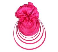 OATIPHO Chapeau Fascinateur De Mariage Féminin Rétro en Tissu Léger Rose Fuchsia pour Banquet Thé Et Cocktail Soirée Cérémonie