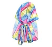 OATIPHO Chapeau Pirate Longue Traîne Élastique Satin Coloré avec Foulard Respirant Bonnet de Bain