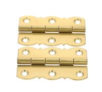 OATIPHO Charnière à Bascule en Laiton Doré 45X27 MM 6 Trous Lot de 2 Pièces Charnières Pliantes pour Pupitre de Piano et Étagère Accessoire Solide pour Usage Musical et Mobilier