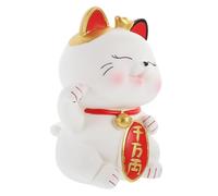 OATIPHO Chat Maneki Neko Vinyle Décorative Économiseur De Monnaie Forme De Chat pour Chambre Et Bureau Objet Kawaii Multifonctionnel