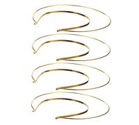 OATIPHO Coiffe De Halo Féminin Bandeau Élégant 4 Pièces Taille Unique Accessoire Diy Pour Fête Et Soirée Dansante En Fer Doré