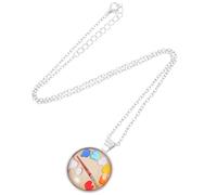OATIPHO Collier Long Palette Peintre Pendentif Bijoux Artiste Chaîne pour Pull Accessoires de Bijoux Colliers Artiste