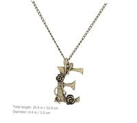 OATIPHO Collier Pendentif Rose Forme Lettre pour Femmes Bijou Simple Vintage Inspiration Chaîne pour Pulls Élégant