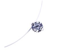 OATIPHO Collier Pendentif Zircon Pour Femmes Chaîne Invisible Ajustable Bijoux Élégants Et