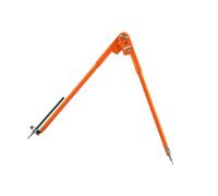 OATIPHO Compas à Crayon Réglable en Alliage de Zinc et Plastique PP Grand Diamètre Outil de Traçage et Marquage pour Travail du Bois Compas de Charpentier Taille S