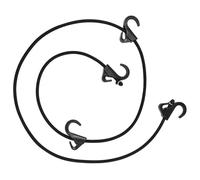 OATIPHO Corde élastique en caoutchouc résistant avec crochets pour bagages et camping Corde extensible réutilisable pour fixer des charges et multi-usages extérieur