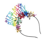 OATIPHO Couronne Anniversaire Couleur avec Franges pour Femmes Bandeau Est Mon Anniversaire Accessoire de Fête Joyeux pour et Femmes Décoration Unique et Colorée