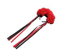 OATIPHO Couronne de Fleurs Lumineuse Halloween Tête Guirlande Décorative Rouge et Noir Accessoire Floral Élégant pour Fête Cosplay et Photo Bandeau Floral et Filles