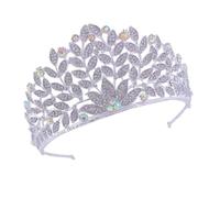 OATIPHO Couronne de Mariage pour Mariée Coiffe de Mariée Strass Ornement de Cheveux Brillant